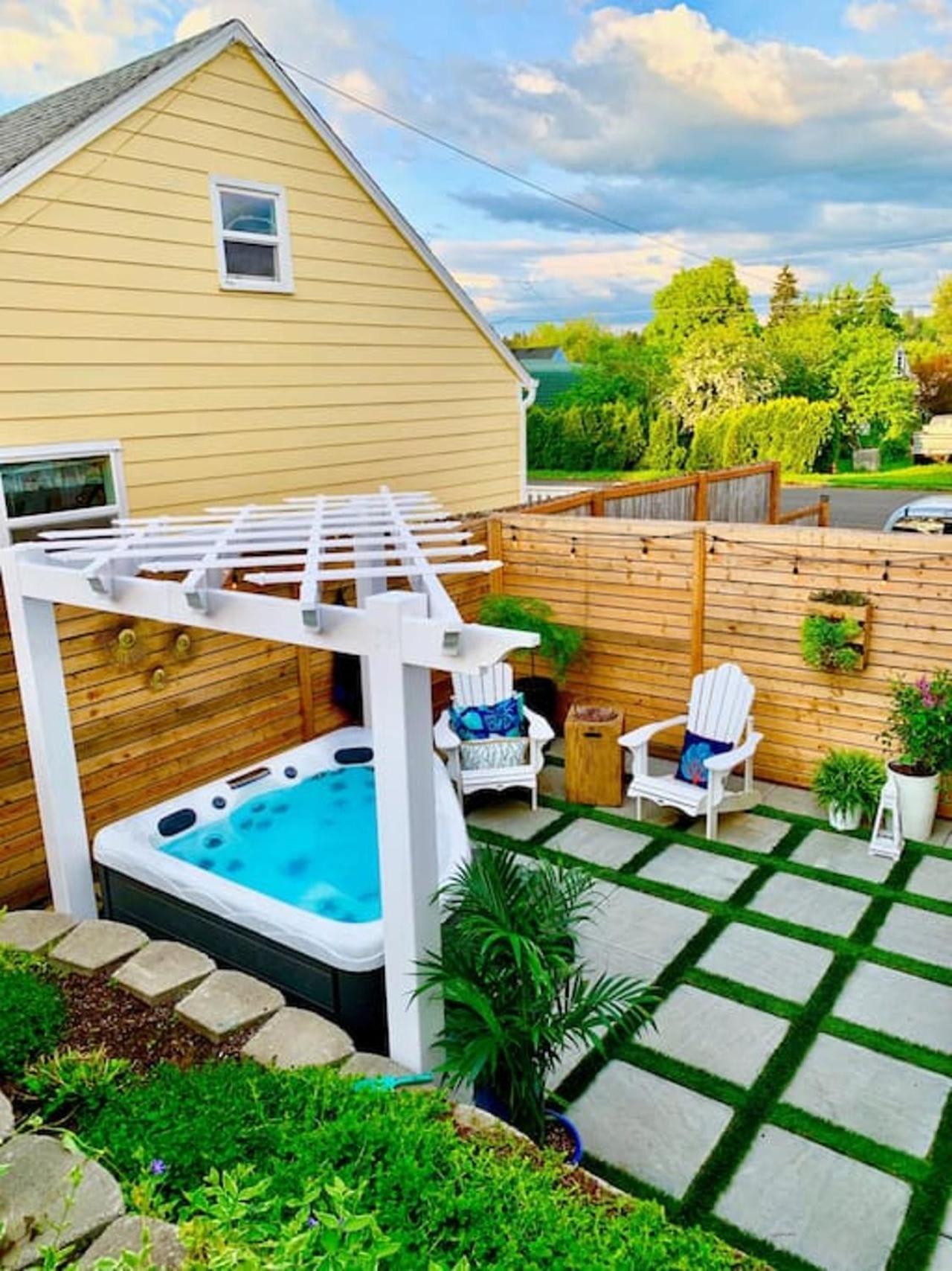 Private New Garden Apartment W Hot Tub Camas 外观 照片